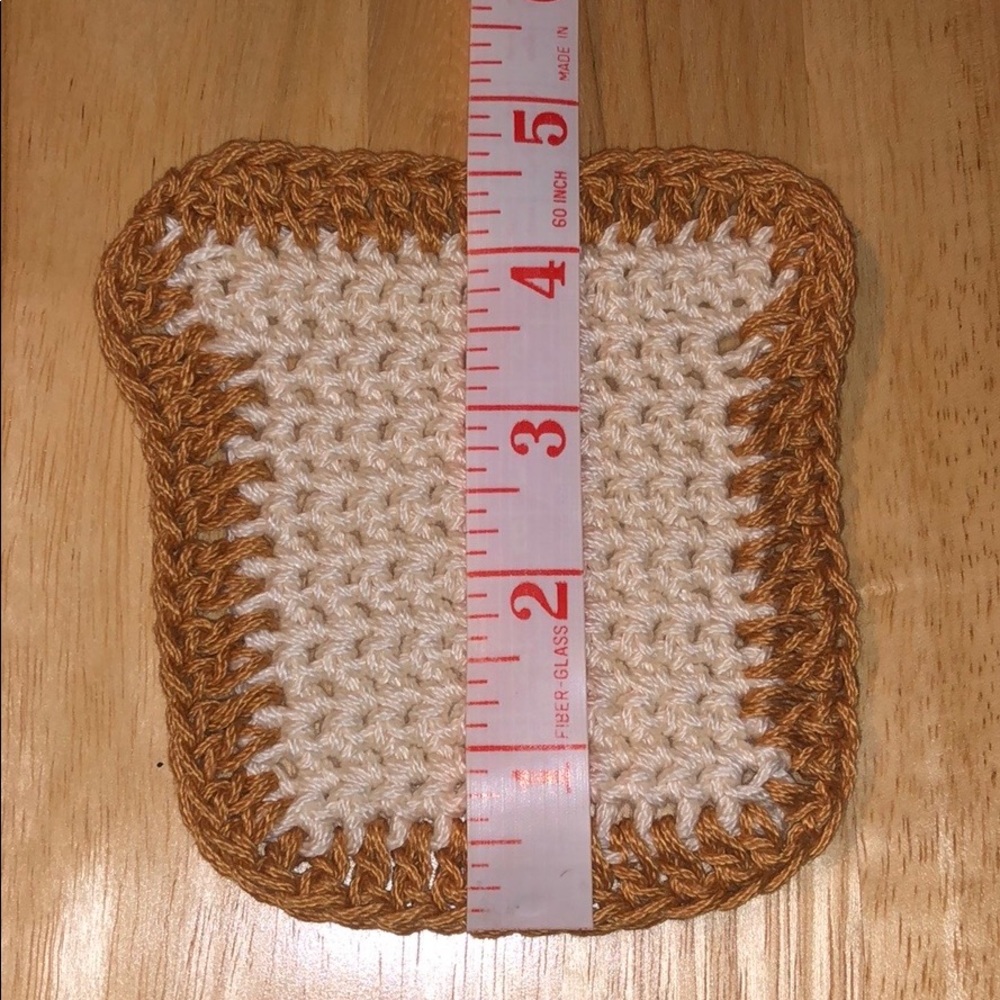 NEW Crochet Toast Coasters (2 Pack) - Picture 7 of 8